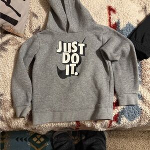 Nike Kids Gray Just Do It Hoodie